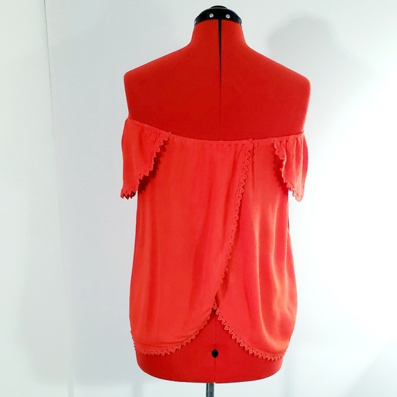 NWOT Socialite Off-the-Shoulder SplitBack Top - XL - Picture 1 of 4